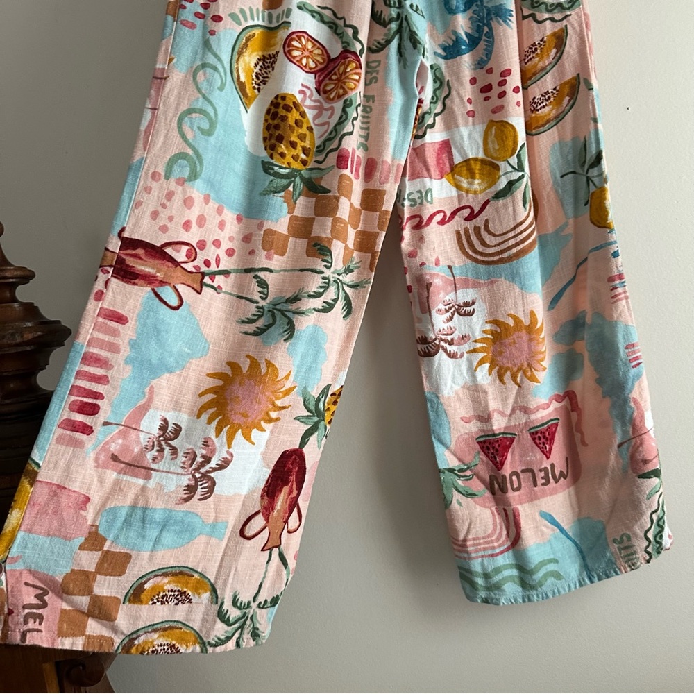 Paper Heart • Summer Haze Rayon Linen‎ Printed Pants - Picture 6 of 9